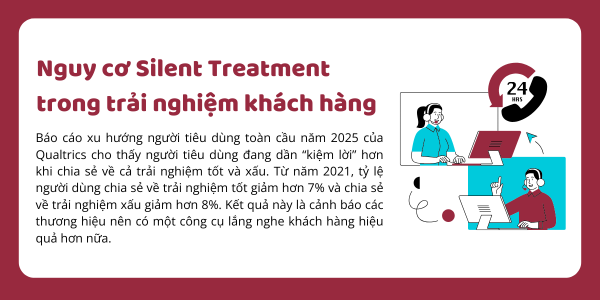 Nguy cơ Silent Treatment trong Trải nghiệm khách hàng