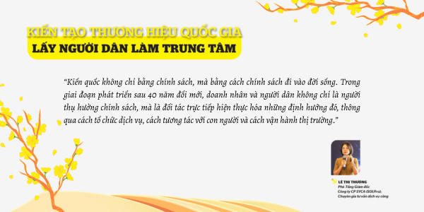 Kiến tạo thương hiệu quốc gia “lấy người dân làm trung tâm”